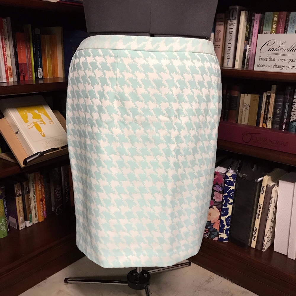 Christian Sirano  houndstooth pencil skirt
